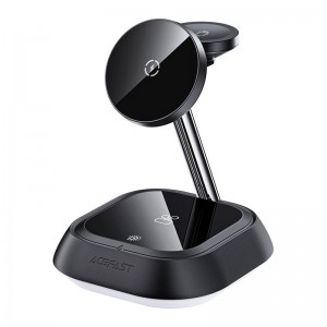 Acefast Wireless charging holder 3w1 Acefast E16 LED (black)