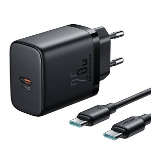 Joyroom Charger Joyroom JR-TCF11, 25W + Cable C-C 1m (Black)