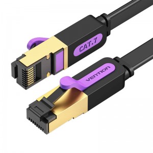 Vention Flat UTP Category 7 Network Cable Vention ICABD 0.5m Black