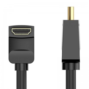 Vention Cable HDMI Vention AARBI 3m Angle 90° (black)