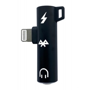 Riff ADP23 Bluetooth Audio Adapters Lightning līdz 3,5 mm ligzda Aux + Lightning uzlādes adapteris