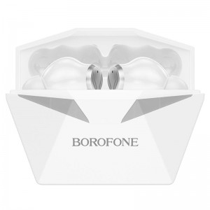 Borofone BW24 TWS 5.3 BT Gaming Low Latency Беспроводные наушники с Touch функцией / 4h автономной раб. White