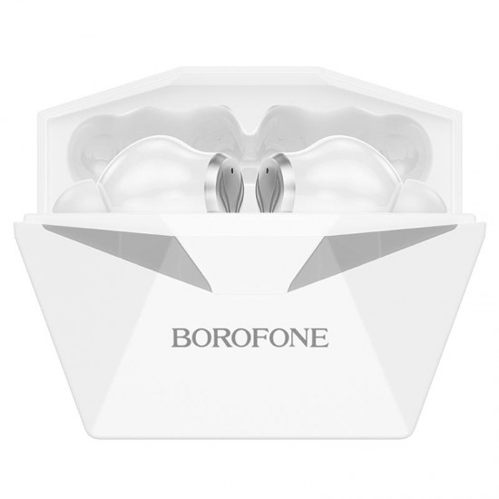 Borofone BW24 TWS 5.3 BT Gaming Low Latency Bezvadu austiņas ar Touch funkc. / 4h akum. darbības laiks White