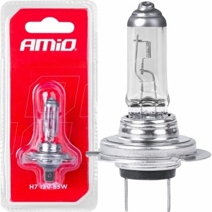 Amio Halogen bulb H7 12V/55W, filtr UV 1pc blister