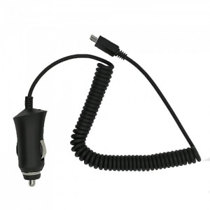 HQ Premium Auto Lādētājs 1A + Micro USB kabelis Melns