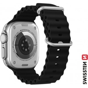 Swissten Marine Silikona Siksniņa priekš Apple Watch 42 / 44 / 45 / 49 mm