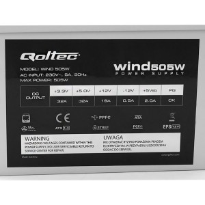 Qoltec ATX power supply Wind 505W