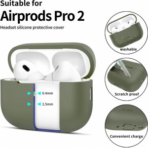 Tech-Protect Silicone Case for Apple AirPods Pro 1 / 2 - Green