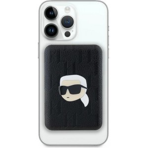 Karl Lagerfeld Powerbank inductive KLPB5FPGKSKIHK 16W 5000mAh black/black Karl Head Pin MagSafe