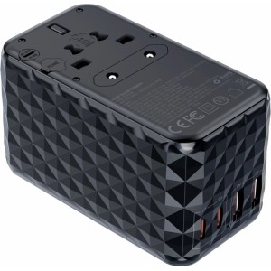 Choetech PD6028 EU / US / AUS / UK travel adapter 2x USB-C 2x USB-A 100W - black