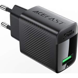 Acefast A90 GaN USB-A QC 18W network charger - black