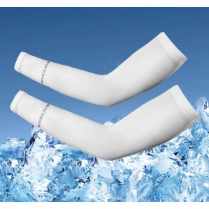 Rockbros XT9002W cycling sleeves - white (2 pcs.)