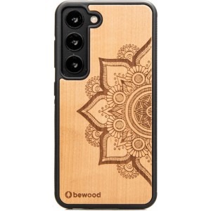 Bewood Mandala Apple Tree wooden case for Samsung Galaxy S23 - light brown