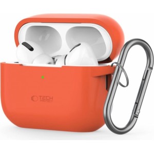 Tech-Protect Etui Tech-Protect Silicone Hook na Apple AirPods Pro 1 / 2 - pomarańczowe