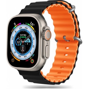 Tech-Protect IconBand Pro Strap for Apple Watch 4 / 5 / 6 / 7 / 8 / 9 / SE / Ultra 1 / 2 (42/44/45/49 mm) - Orange/Black