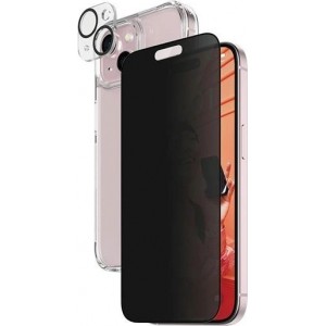 Panzerglass Privacy Bundle 3in1 transparent case + privacy glass + camera cover for iPhone 15