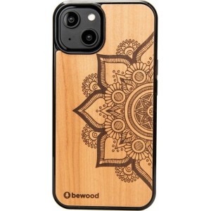 Bewood Mandala Apple Tree Wooden Case for iPhone 14 - Light Brown