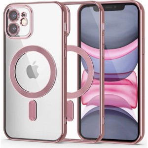 Tech-Protect MagShine Line MagSafe case for iPhone 11 - pink