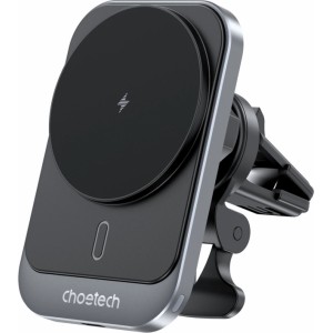 Choetech T206-F car holder with inductive charger up to 15W - black