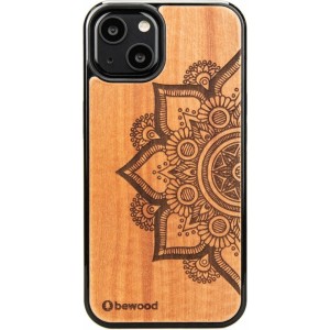 Bewood Mandala Apple Tree Wooden Case for iPhone 13 - Light Brown