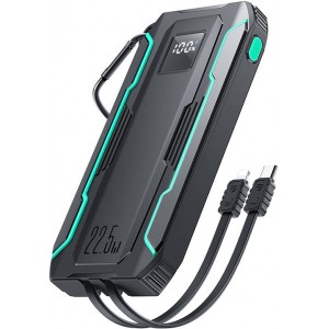 Joyroom Powerbank Joyroom JR-L017 10000mAh, 22.5W, with Lightning + USB-C cable (black)