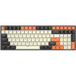 Royal Kludge Mechanical keyboard Royal Kludge RK100 RGB, brown switch (black-orange)