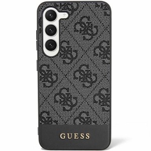 None Guess case for Samsung Galaxy S24 Plus S926 GUHCS24MG4GLGR black hardcase 4G Stripe Collection