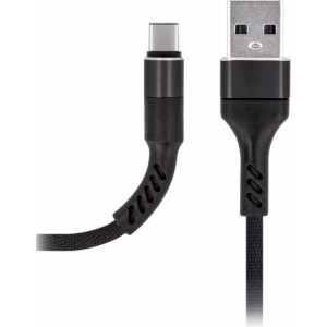 None Maxlife MXUC-01 cable USB - USB-C 1,0 m 2A black nylon