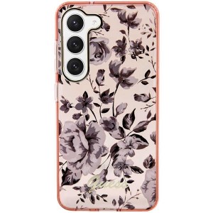 None Guess case for Samsung Galaxy S23 Ultra GUHCS23LHCFWSP pink HC IML Flower