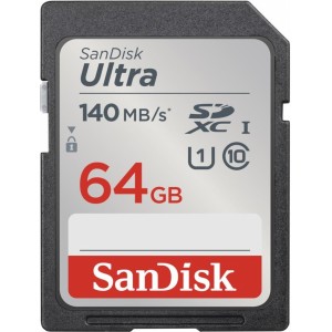 Sandisk memory card 64GB Ultra SDXC 64GB 140MB/s UHS-I Class 10