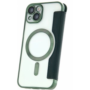 None Smart Chrome Mag case for iPhone 13 6,1" green