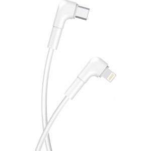 Maxlife MXUC-09 angle cable USB-C - Lightning 1,0 m 27W white