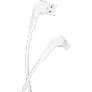 None Maxlife MXUC-09 angle cable USB - Lightning 1,0 m 2,4A white