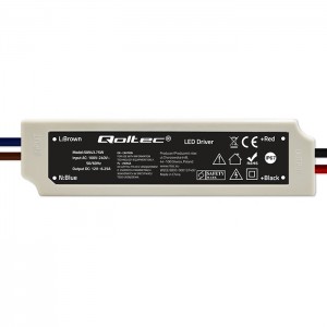 Qoltec LED Driver IP67 75W | 12V | 6.25A | Waterproof | White