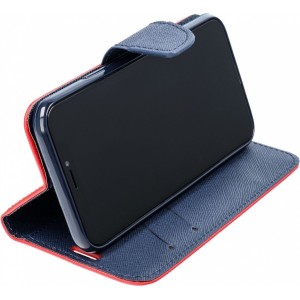 OEM FANCY Book case for SAMSUNG M13 4G red / navy blue