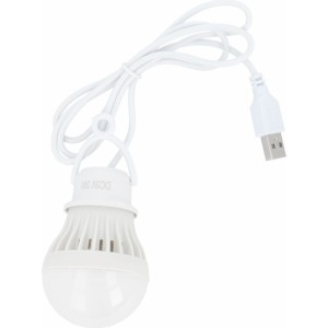 OEM LED bulb to USB A warm white light 200 lm 3W 1 m white