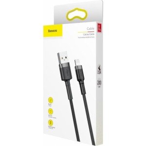 Baseus cable USB A to Lightning 2A Cafule CALKLF-RV1 3 m black gold