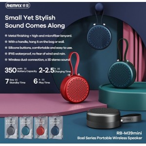 Remax wireless speaker RB-M39 mini red