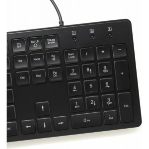 ART wire keyboard USB A QWERTY with light slim AK-20 black