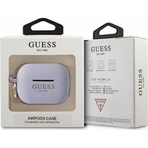 Guess case for APPLE AirPods Pro GUAPSGGEU (Silicone Glitter) purple