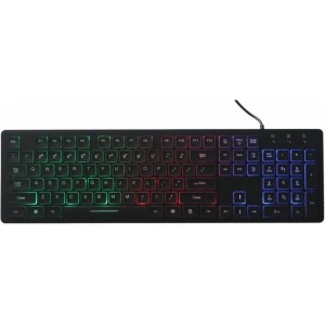 ART wire keyboard USB A QWERTY with light slim AK-20 black