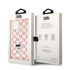 Karl Lagerfeld case for IPHONE 15 KLHCP15SHNCMKLP (Monogram) pink