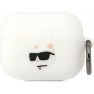 Karl Lagerfeld case for APPLE Airpods Pro KLAPRUNCHH (3D Sil NFT Choupette) white