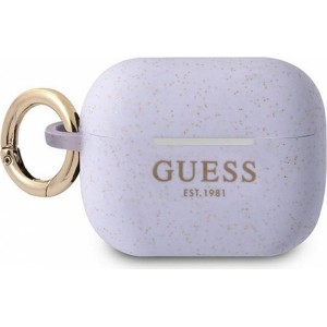 Guess case for APPLE AirPods Pro GUAPSGGEU (Silicone Glitter) purple