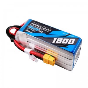 Gens Ace G-Tech 1800mAh 22.2V 45C 6S1P Lipo Battery Pack with XT60 Plug