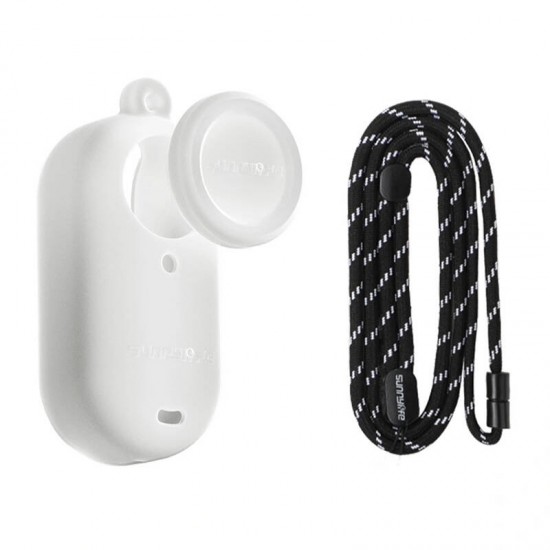 Sunnylife Silicone case with a leash Sunnylife for Insta360 GO 3S (white)