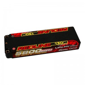 Gens Ace Redline Series 5800mAh 7.6V 130C 2S1P HardCase 56# HV Ultra LCG LiPo Battery