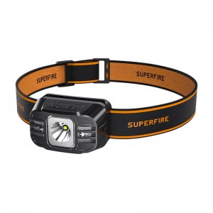 Superfire Headlamp Superfire HL75-S, 350lm, USB