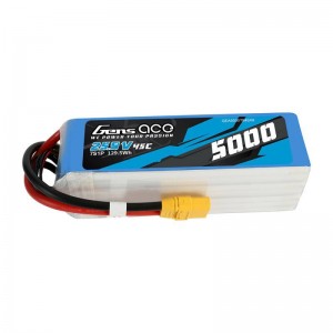 Gens Ace 5000mAh 25.9V 45C 7S1P Lipo Battery Pack with XT90