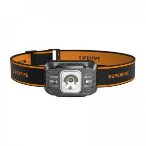 Superfire Headlamp Superfire HL75-S, 350lm, USB